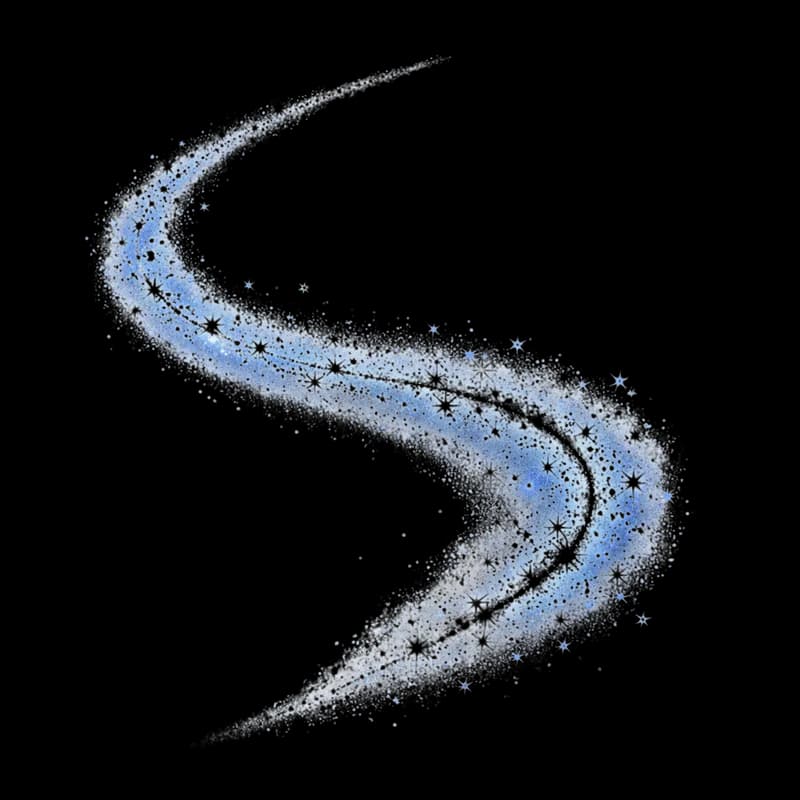 Rastro de Luz Cintilante Azul e Branco PNG fundo transparente - Trail Light Sparkling Blue White transparent background