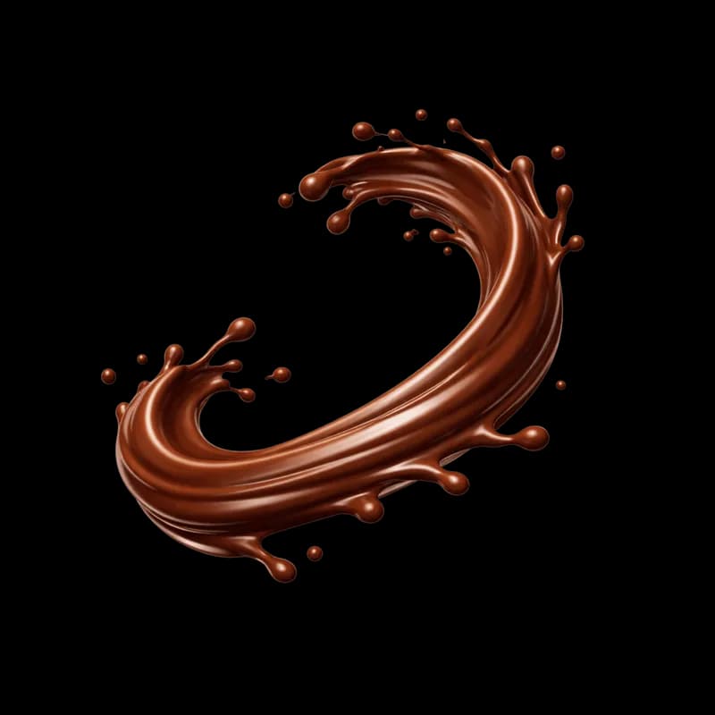 Salpico de Chocolate PNG fundo transparente - Chocolate Splash PNG transparent background