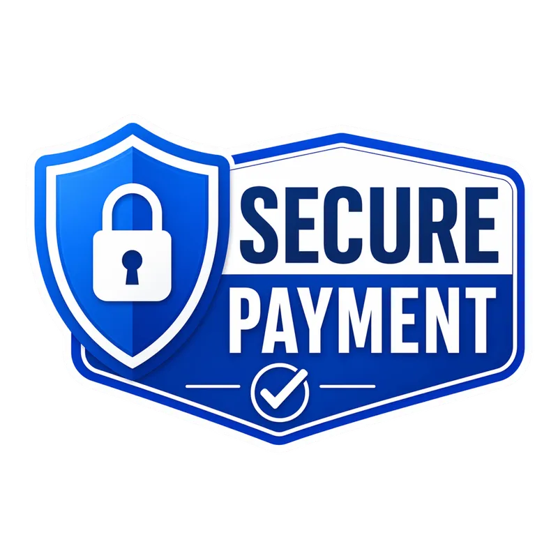 Selo Pagamento Seguro com Cadeado PNG - Secure Payment Badge with Padlock PNG