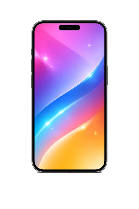 Smartphone Moderno com Tela Vibrante PNG fundo transparente