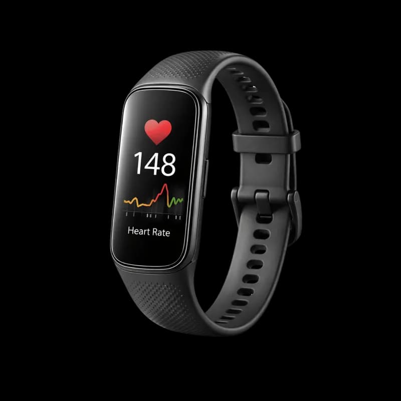 Smartwatch Preto com Monitor de Frequência Cardíaca PNG fundo transparente - Smartwatch Black Monitor Frequência Cardíac