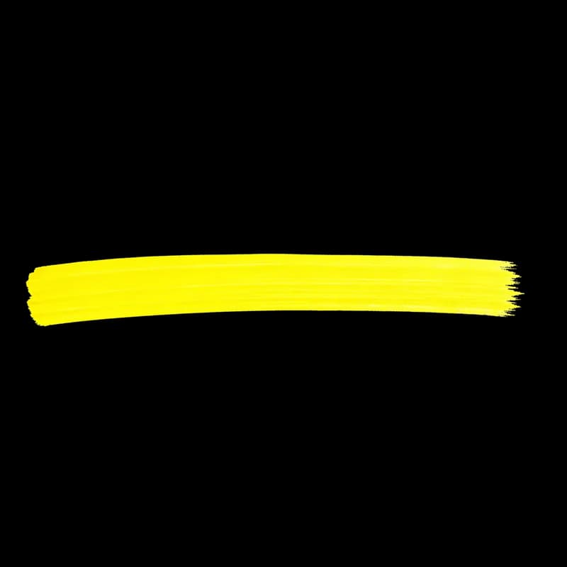 Traço de marca texto amarelo PNG fundo transparente - Yellow highlighter stroke transparent background PNG