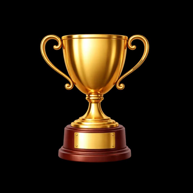 Troféu de Ouro Brilhante para Premiação PNG fundo transparente - Trophy Gold Shiny Premiação transparent background PNG
