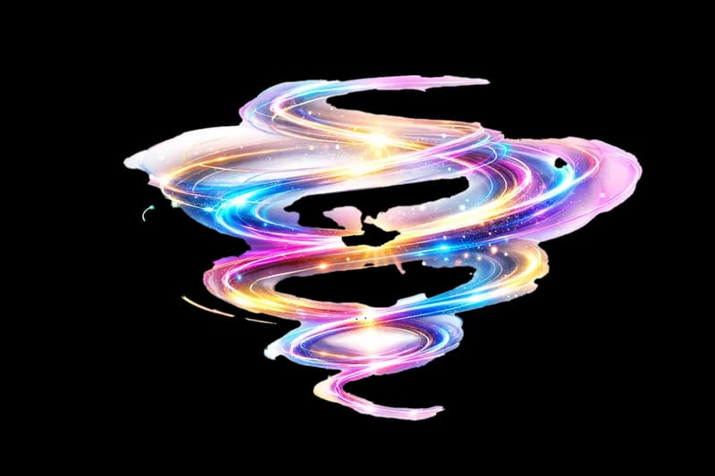 Vortex de Luzes Coloridas Brilhantes PNG fundo transparente