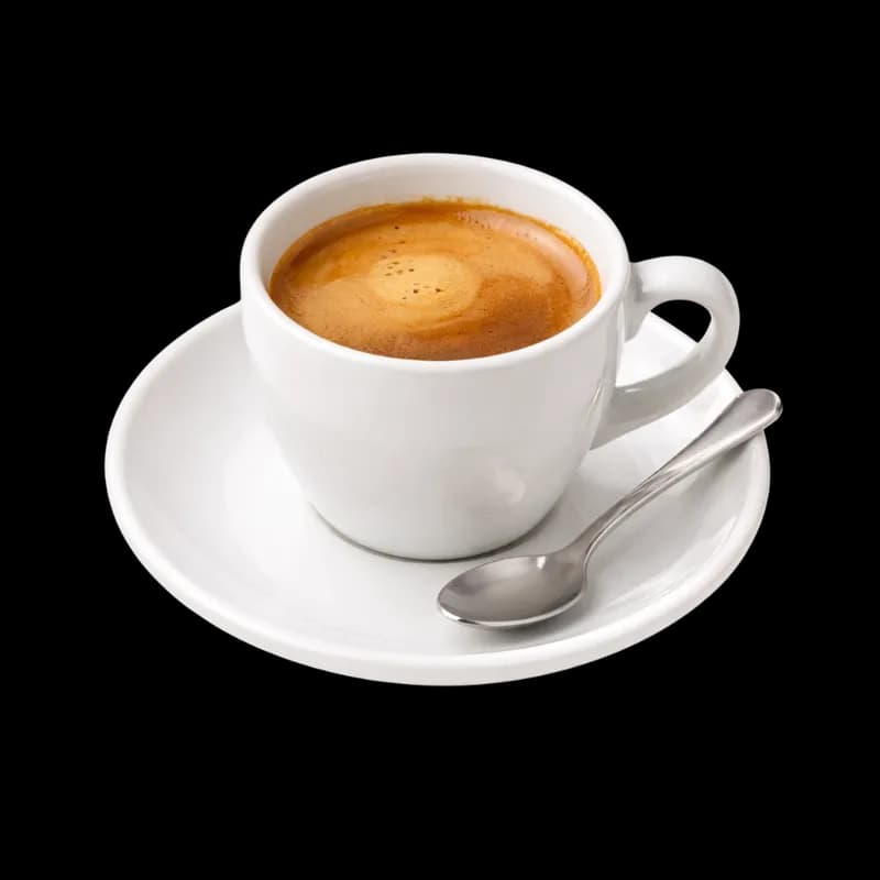 Xícara de Café Espresso com Colher e Pires PNG fundo transparente - Cup Coffee Espresso Spoon Saucer transparent backgro