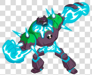 Ben 10 Alien Azul Luz Cartoon Desenho ClipArt Png