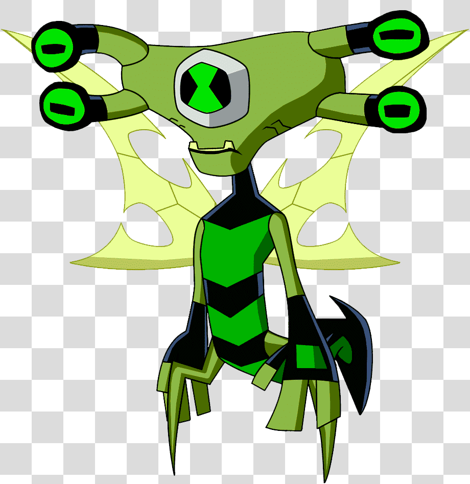 Ben 10 Asas Alien Voar Cartoon Desenho PNG Clip Art