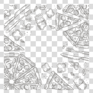 Desenho Pizza Png