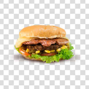 Hambúrguer alface milho Png