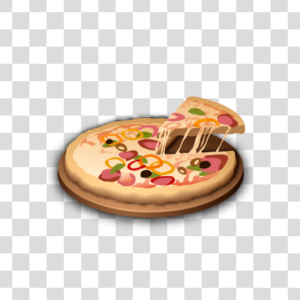Ilustração pizza Png