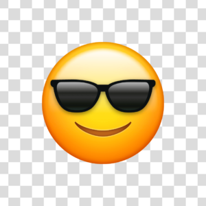 Emoji óculos escuro Png