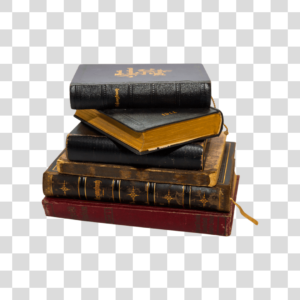 Pilha de livros antigos Png