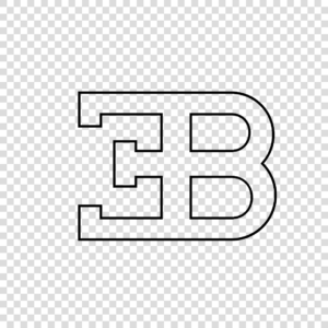 Logo Bugatti EB Png